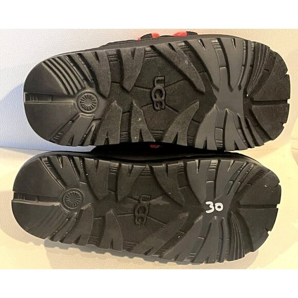 NEW UGG Spaceslider Tech Slide Platform Lug Sole Black Sandals Slippers - Picture 9 of 9